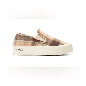 SeaVees Mushroom Check Flannel Slip-On Shoes